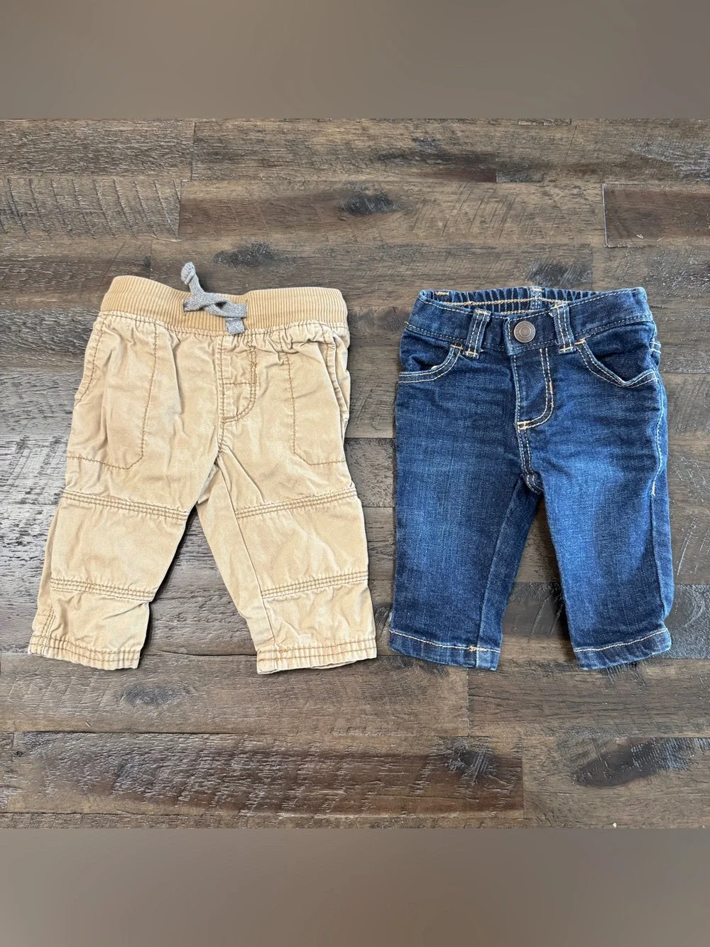0-3M Baby Boy Fall Clothing Capsule Bundle 6Pc Flannel Sweater Puffer Vest Pants